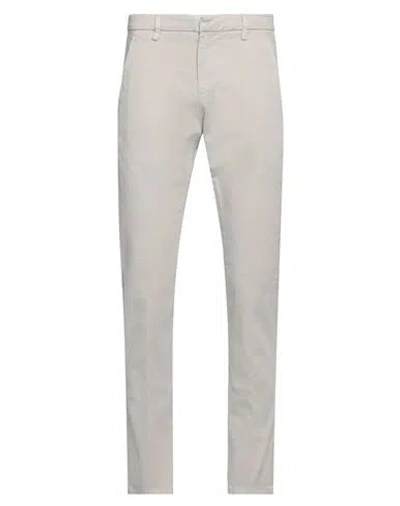 Dondup Man Pants Light Grey Size 29 Cotton, Elastane