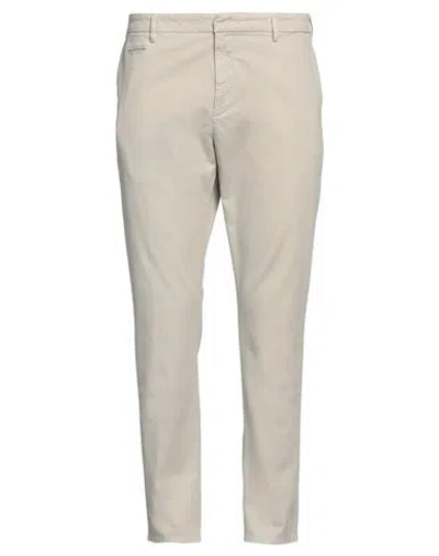 DONDUP DONDUP MAN PANTS LIGHT GREY SIZE 29 COTTON, ELASTANE