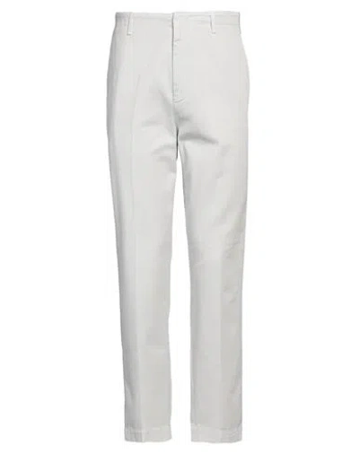 Dondup Man Pants Light Grey Size 30 Cotton
