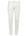 Dondup Man Denim Pants Light Grey Size 30 Cotton, Elastane