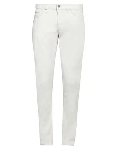Dondup Man Denim Pants Light Grey Size 30 Cotton, Elastane