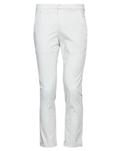 DONDUP DONDUP MAN PANTS LIGHT GREY SIZE 30 COTTON, ELASTANE