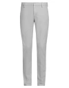 Dondup Man Pants Light Grey Size 30 Cotton, Elastane In Grey
