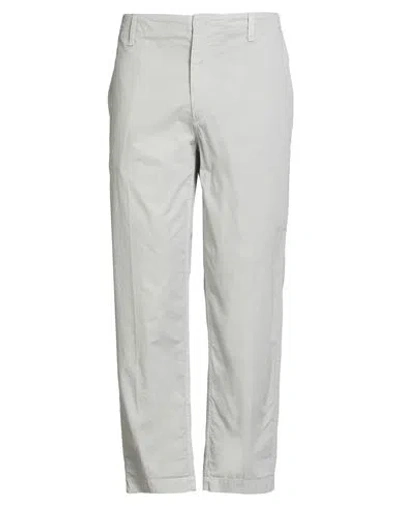 Dondup Man Pants Light Grey Size 30 Cotton In White