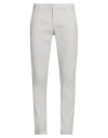 Dondup Man Pants Light Grey Size 32 Cotton, Elastane