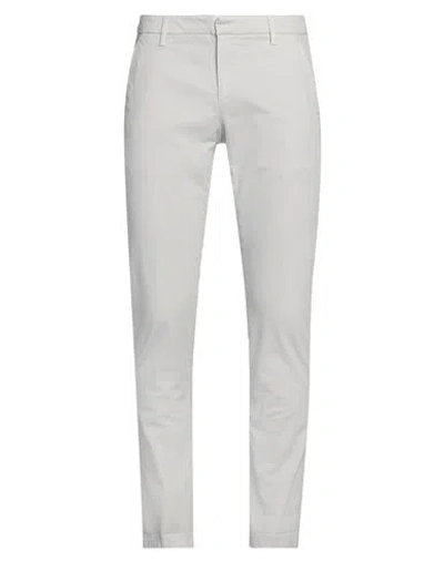 Dondup Man Pants Light Grey Size 32 Cotton, Elastane In Grey