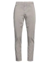 Dondup Man Pants Light Grey Size 32 Cotton, Polyester, Polyamide, Elastane