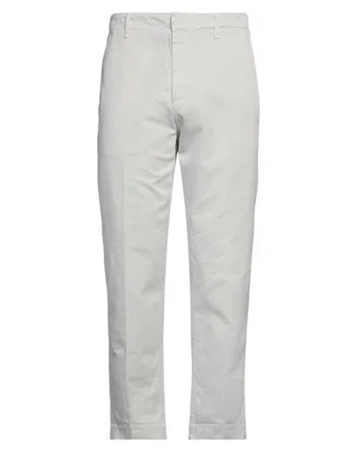 Dondup Man Pants Light Grey Size 33 Cotton