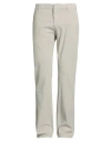 Dondup Man Pants Light Grey Size 35 Cotton, Elastane In Gold