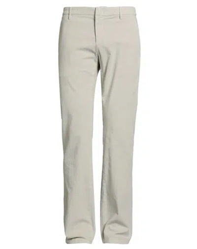 Dondup Man Pants Light Grey Size 35 Cotton, Elastane In Gold