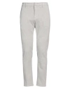 Dondup Man Pants Light Grey Size 34 Polyester, Viscose, Polyamide, Elastane In Grey