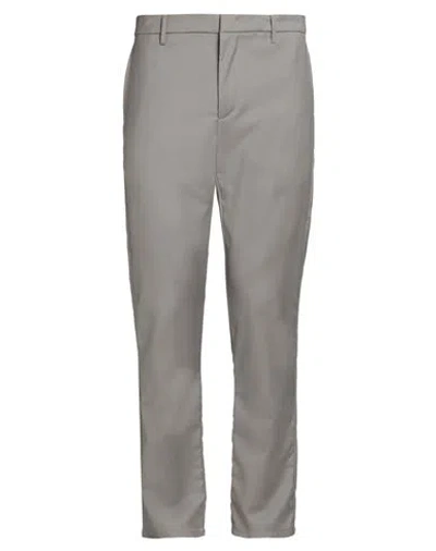 Dondup Man Pants Light Grey Size 35 Virgin Wool, Elastane In Gray