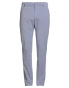 Dondup Man Pants Lilac Size 36 Cotton, Elastane In Blue