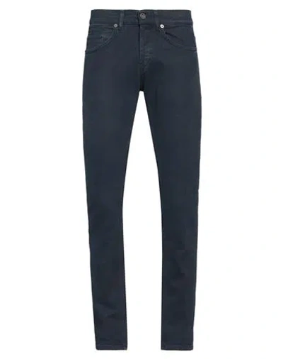 Dondup Man Pants Midnight Blue Size 29 Cotton, Elastane