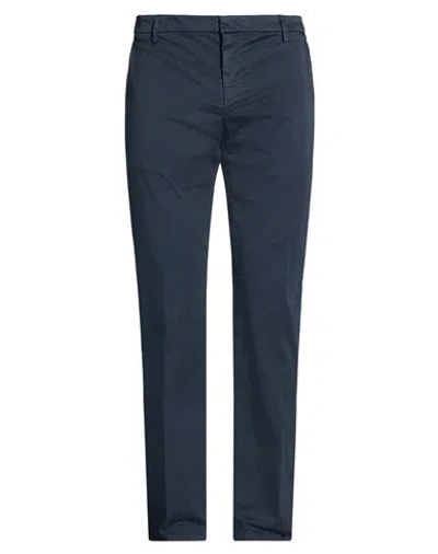 Dondup Man Pants Midnight Blue Size 30 Cotton, Elastane