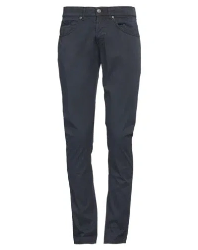 Dondup Man Pants Midnight Blue Size 30 Cotton, Elastane