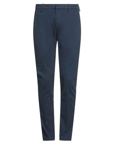 Dondup Man Pants Midnight Blue Size 31 Cotton, Elastane