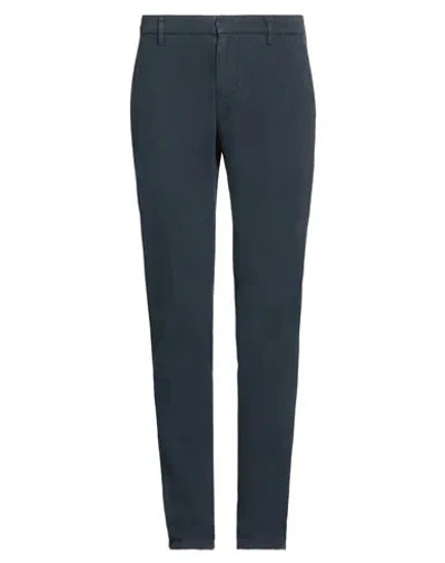 DONDUP DONDUP MAN PANTS MIDNIGHT BLUE SIZE 35 COTTON, ELASTANE