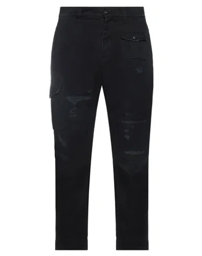Dondup Man Pants Midnight Blue Size 35 Cotton