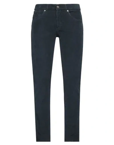 DONDUP DONDUP MAN PANTS MIDNIGHT BLUE SIZE 32 COTTON, ELASTANE
