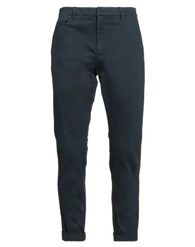 Dondup Man Pants Midnight Blue Size 32 Cotton, Elastane