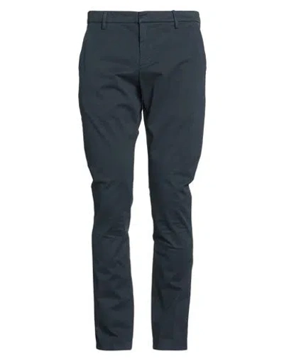 DONDUP DONDUP MAN PANTS MIDNIGHT BLUE SIZE 35 COTTON, ELASTANE