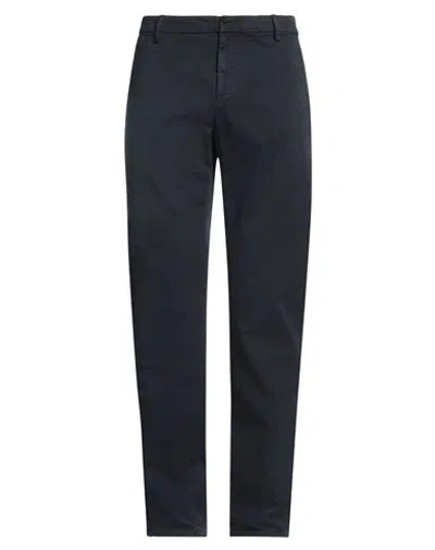 Dondup Man Pants Midnight Blue Size 35 Cotton, Elastane