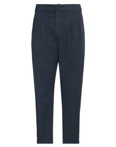Dondup Man Pants Midnight Blue Size 35 Cotton, Elastane