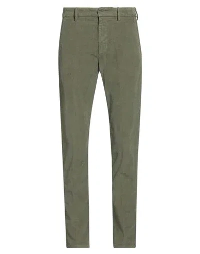 DONDUP DONDUP MAN PANTS MILITARY GREEN SIZE 28 COTTON, ELASTANE