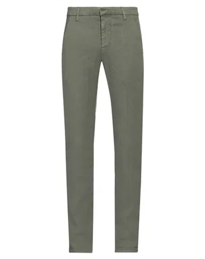 Dondup Man Pants Military Green Size 29 Linen, Lyocell, Elastane