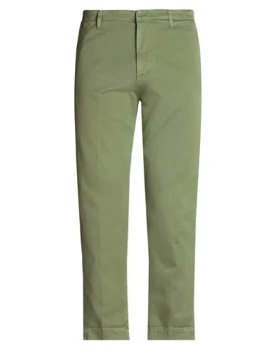 Dondup Man Pants Military Green Size 30 Cotton