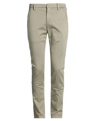 Dondup Man Pants Military Green Size 30 Cotton, Polyester, Polyamide, Elastane In Neutral