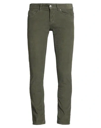 Dondup Man Pants Military Green Size 31 Cotton, Elastane
