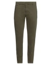 Dondup Man Pants Military Green Size 29 Cotton, Elastane