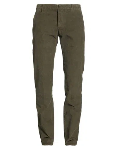 Dondup Man Pants Military Green Size 32 Cotton, Elastane