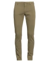 Dondup Man Pants Military Green Size 32 Cotton, Polyester, Elastane