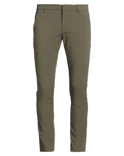 Dondup Man Pants Military Green Size 32 Polyamide, Elastane