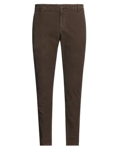 Dondup Man Pants Military Green Size 33 Cotton, Elastane