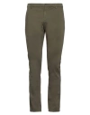 Dondup Man Pants Military Green Size 33 Cotton, Elastane