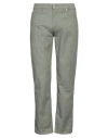Dondup Man Pants Military Green Size 33 Cotton, Elastane In Green