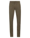 Dondup Man Pants Military Green Size 35 Cotton, Elastane