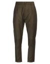 Dondup Man Pants Military Green Size 34 Virgin Wool, Elastane