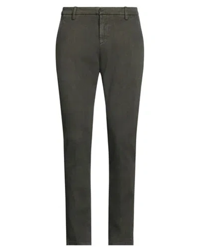 DONDUP DONDUP MAN PANTS MILITARY GREEN SIZE 34 COTTON, ELASTANE