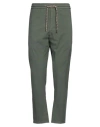 Dondup Man Pants Military Green Size 34 Cotton, Elastane