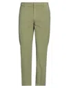 Dondup Gaubert Flat-front Chinos In Military Green