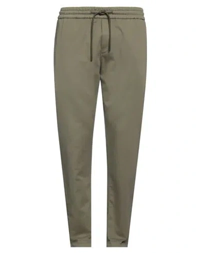 Dondup Man Pants Military Green Size 35 Cotton, Elastane