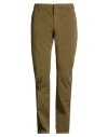 Dondup Man Pants Military Green Size 35 Cotton, Elastane