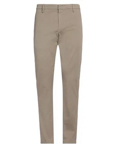 DONDUP DONDUP MAN PANTS MILITARY GREEN SIZE 35 COTTON, ELASTANE
