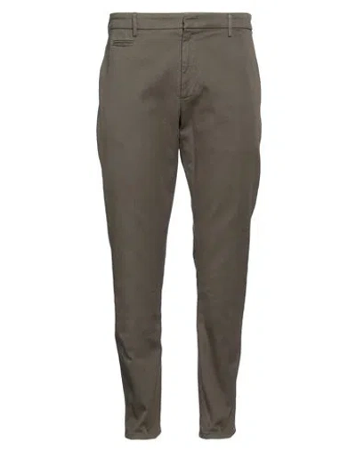 DONDUP DONDUP MAN PANTS MILITARY GREEN SIZE 36 COTTON, ELASTANE