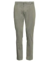 Dondup Man Pants Military Green Size 36 Cotton, Elastane In Green